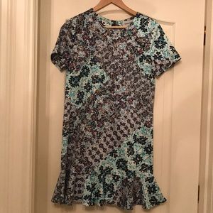 Printed summer dress / shift dress